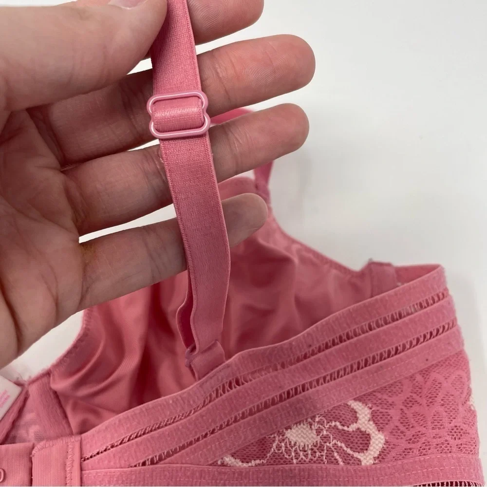 Victoria’s Secret PINK Pink Unlined Lace Bra